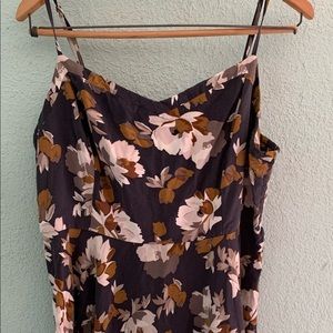 Summer navy blue flower dress